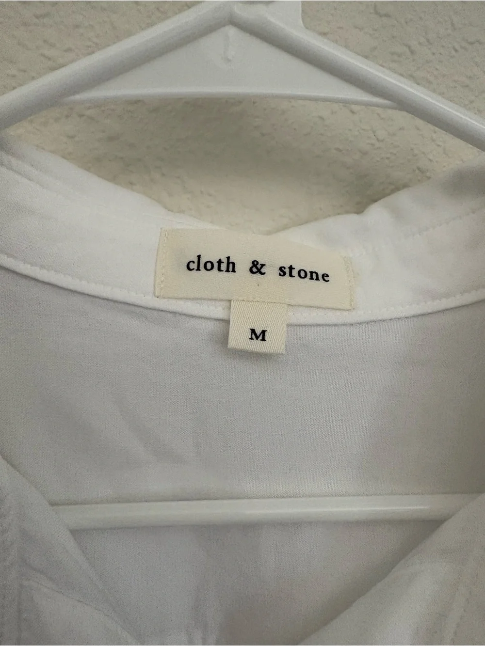 cloth & stone White Collared Shirt - Women's M - Picture 2 of 5